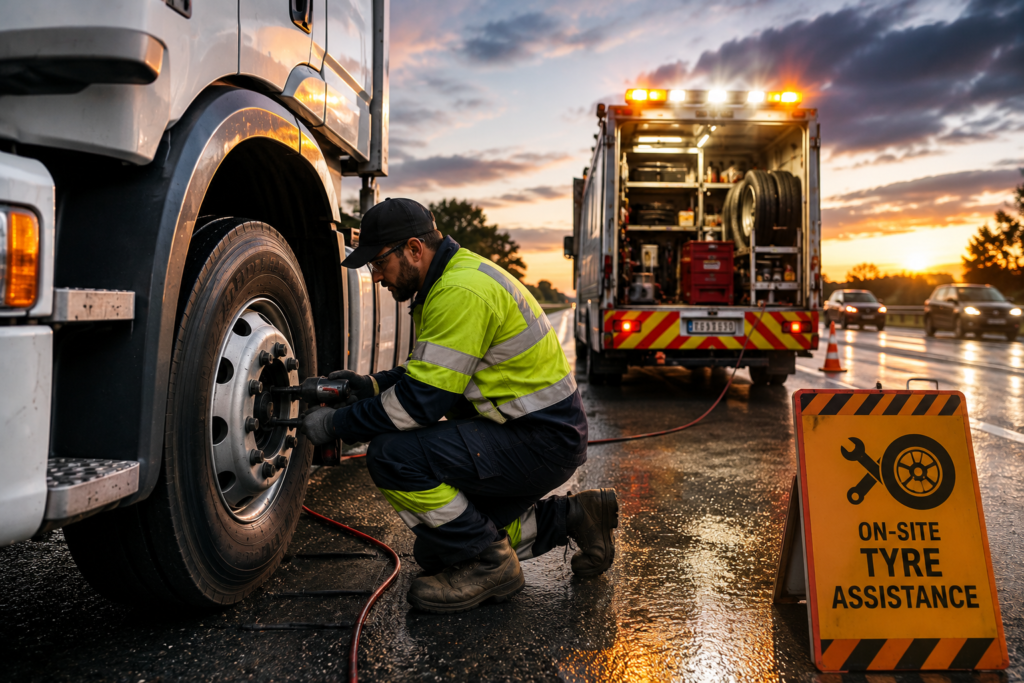 emergency truck tyre replacement Mornington