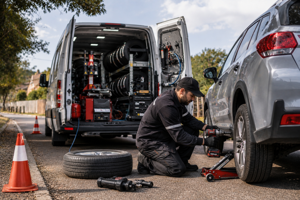 Mobile tyre fitting service Pakenham